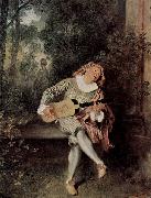 Jean-Antoine Watteau Mezzetin Sweden oil painting artist